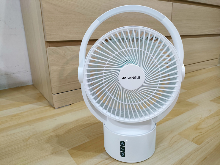 SANSUI山水 攜帶型電扇無線充電式風扇│夏日必備LED驅蚊照明的空氣循環DC風扇