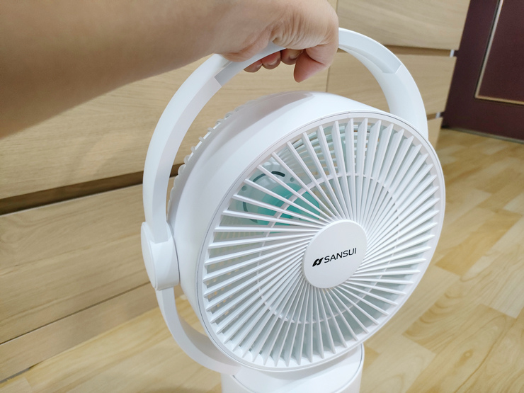 SANSUI山水 攜帶型電扇無線充電式風扇│夏日必備LED驅蚊照明的空氣循環DC風扇