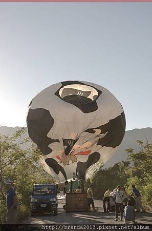 初鹿牧場熱氣球降落