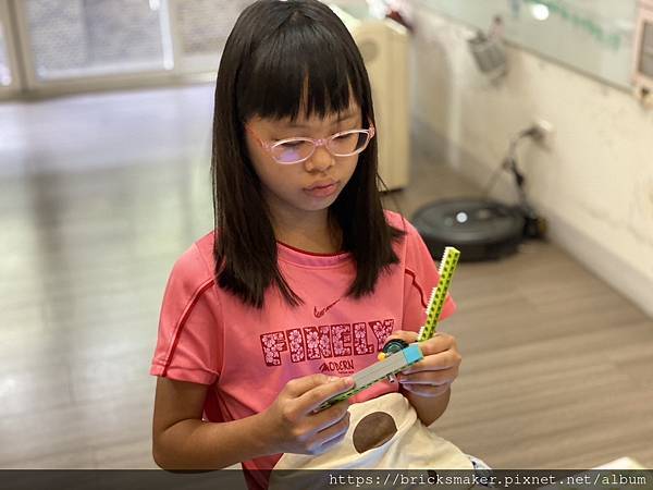 [昌兒積木] 簡單機械實作：抽拉式陀螺