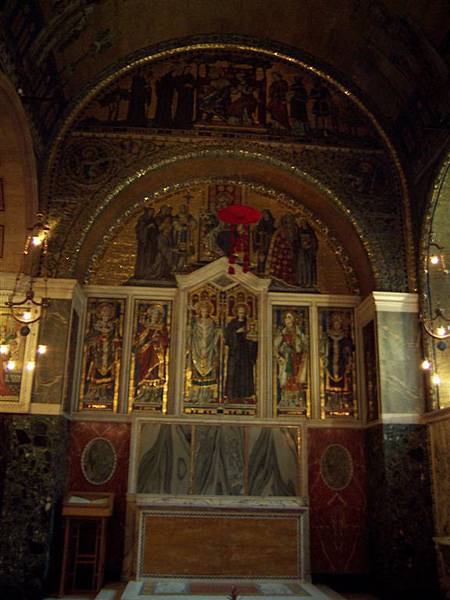 威斯明斯特大教堂的一處壁畫