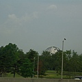 法拉盛可樂那公園著名的鐵製大地球儀