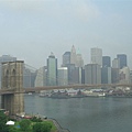 威廉斯堡橋上回望曼哈頓跟著名的布魯克林大橋(Brooklyn)