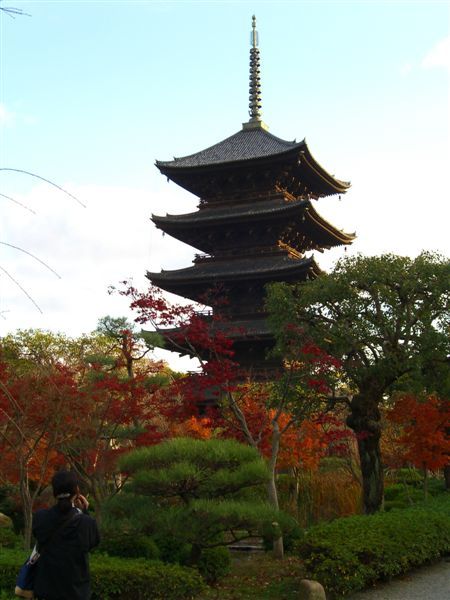 東寺最著名的五重塔，塔高57公尺，是全日本第一高的五重塔