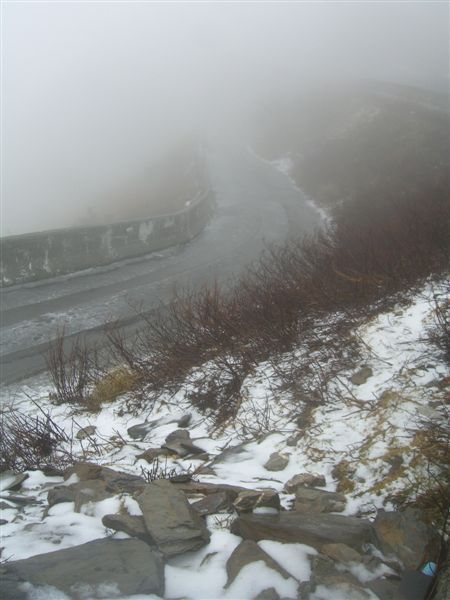 很幸運地剛好碰上下雪，太Happy了