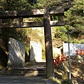 本宮右後方通往奧社(嚴魂神社)的道路。到奧社還得再爬583階，考量時間我們就沒有再往上了