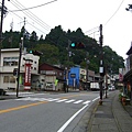 日光市街景。用完餐後，我們準備搭上東武巴士前往火車站，要離開日光了