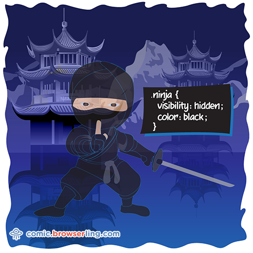 Ninja - Web designer Joke