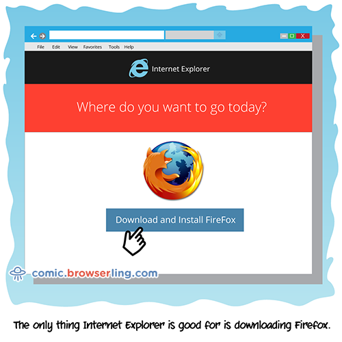 Internet Explorer - Web Joke