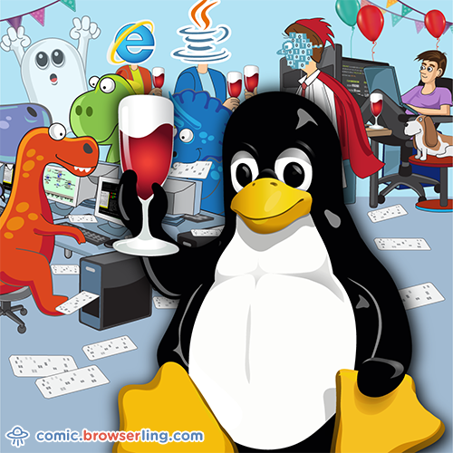 Tux Party - Programming Joke