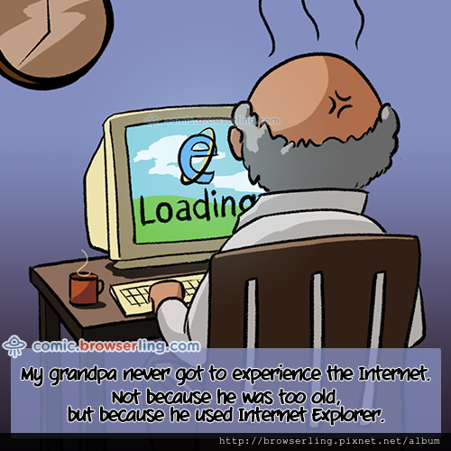 Grandpa and his Computer - Programming Joke