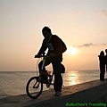 bu, sunset and bike