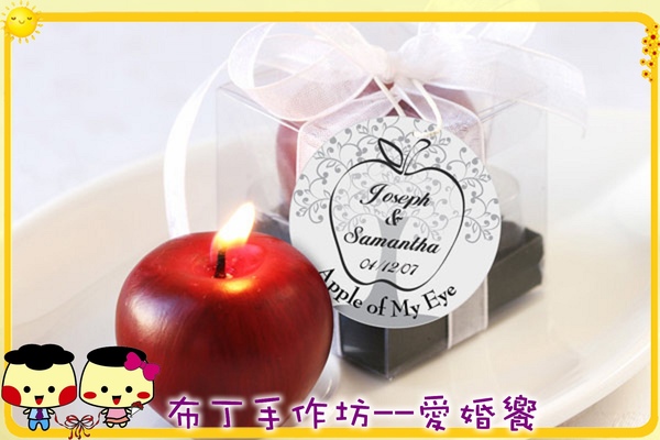 平安圓滿蘋果造型蠟燭禮盒01