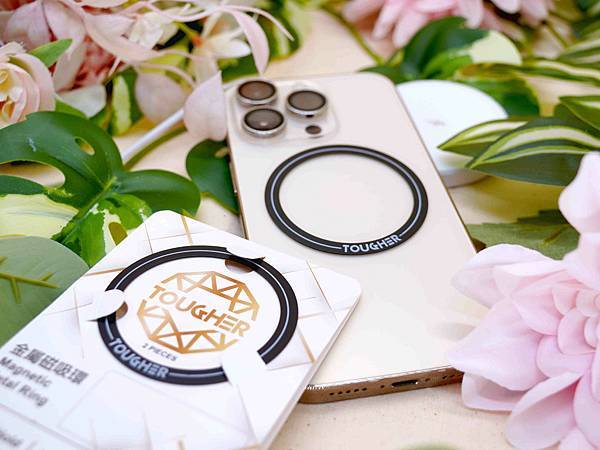 所有保護殼都可以用的【TOUGHER金屬磁吸環】。超薄輕巧 所有保護殼都可以用的【TOUGHER金屬磁吸環】。超薄輕巧