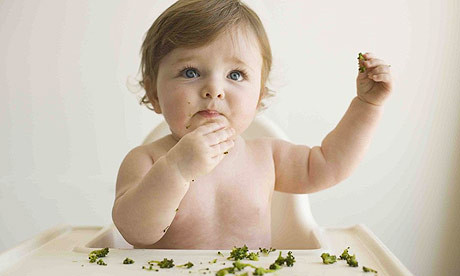 baby eating