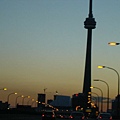 CN tower in the night