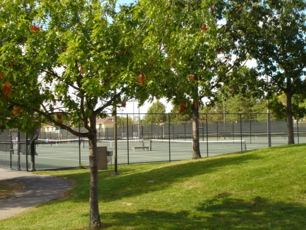 村子的附設網球場