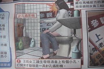 公司偷拍女員工入廁 公司偷拍女員工入廁