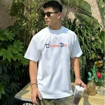 ディオール Tシャツ ヴィンテージ風カラー切替ロゴプリント半 ディオール Tシャツ ヴィンテージ風カラー切替ロゴプリント半