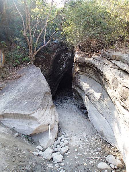 終於到大地谷洞口了.好刺激喔