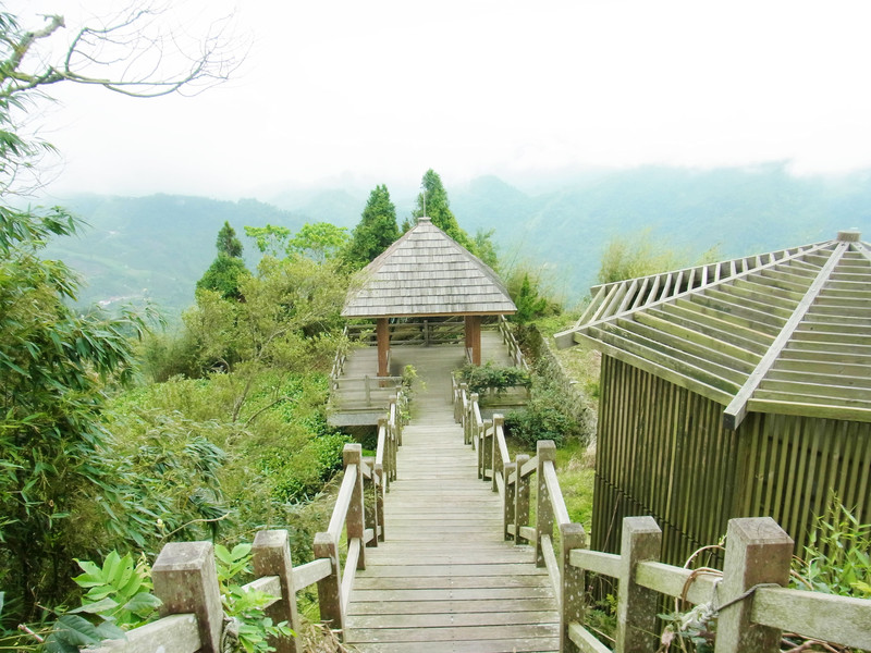 等山友離開後.拍下景觀平台淨空的畫面.好讚喔!