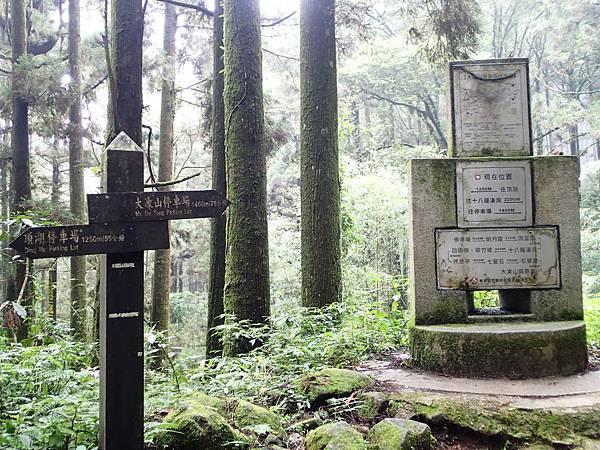 跟著往頂湖停車場的指標走