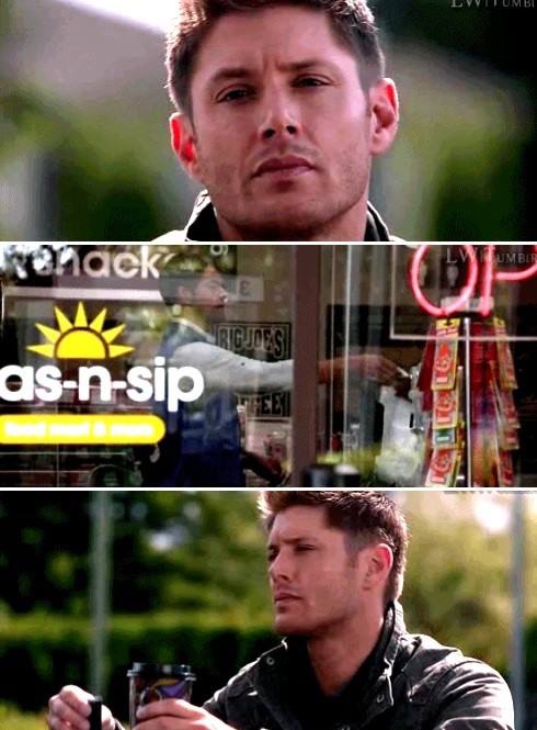 dean is staring at cas