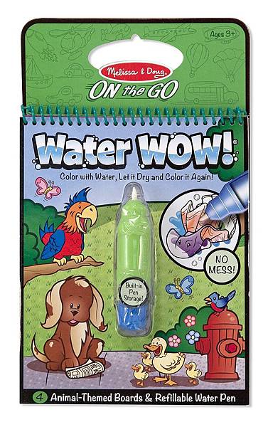 Melissa & Doug Water Wow Coloring Book - Animals