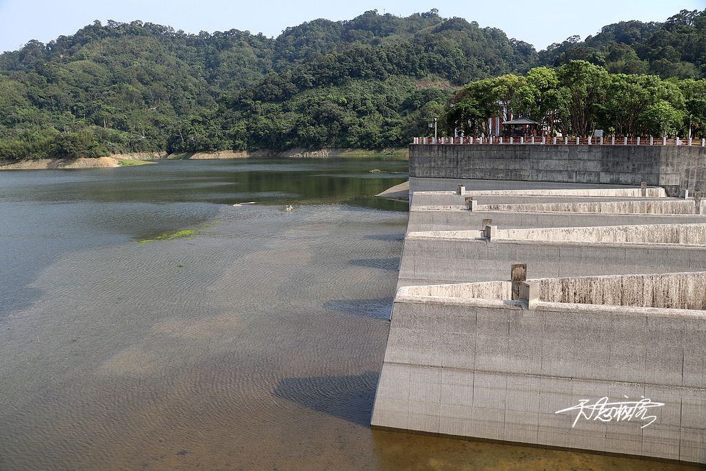 見底的鯉魚潭水庫 見底的鯉魚潭水庫