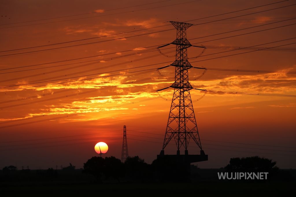 台中外埔忘憂谷觀賞夕陽