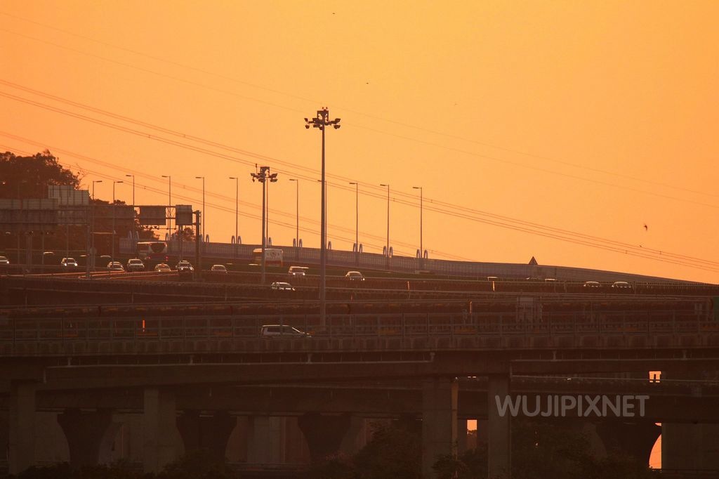 台中外埔忘憂谷觀賞夕陽