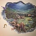 8宜蘭旅館牆壁彩繪-(若輕新人文度假旅館)3d海底世界.JPG