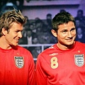 David Beckham and Frank Lampar