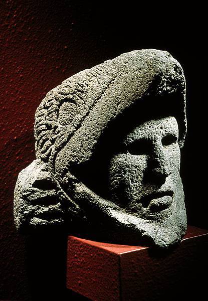 Head of a Warrior_Aztec_National Museum of Anthropology, Mexico.jpg