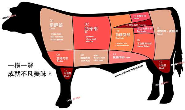 牛肉 部位介紹 Beef Cut Cairns Kitchen 頂級肉品及食材銷售專門 痞客邦