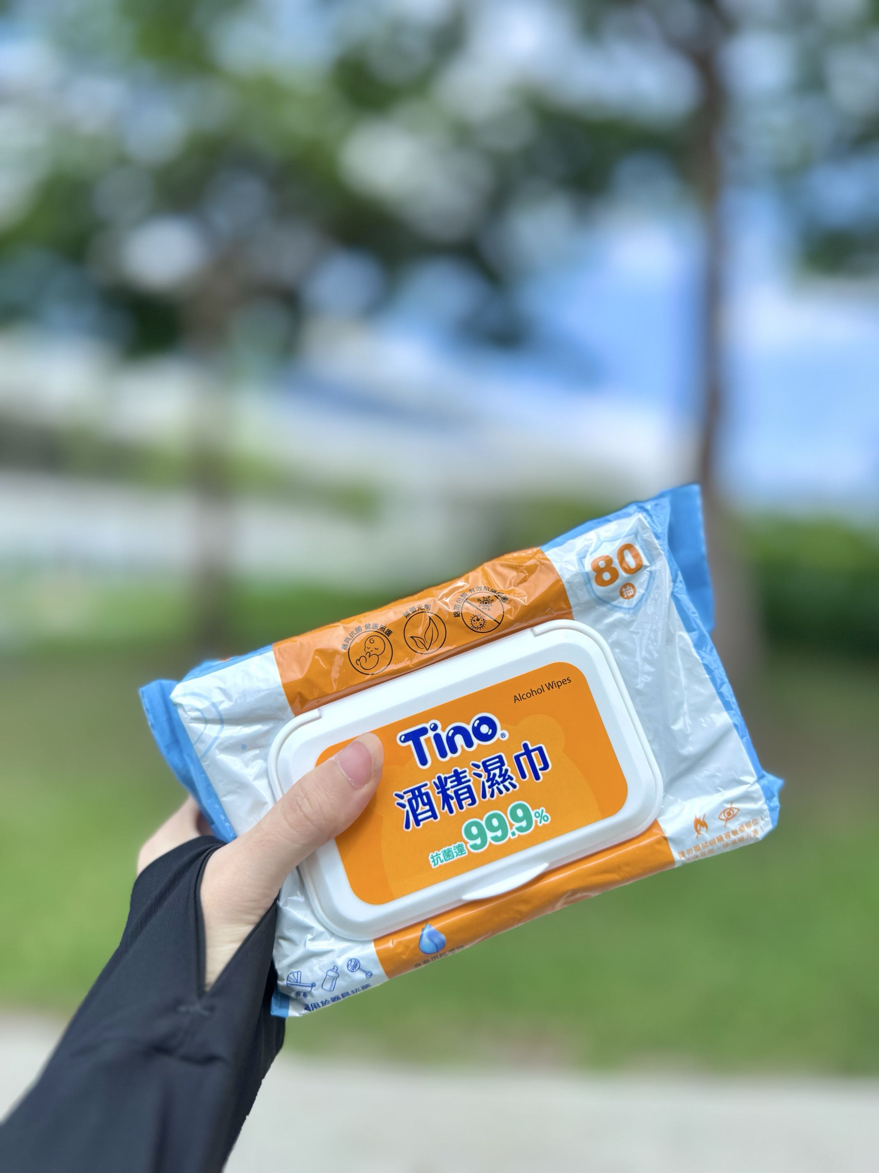 Tino小安安 酒精濕紙巾-加蓋(80抽)體驗分享文