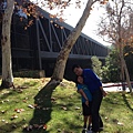 daddy and M under bridge.JPG