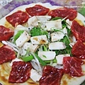 蔥油餅蔥爆牛肉pizza (6)