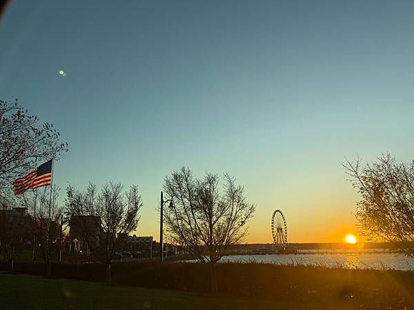 美國 華盛頓近郊 MD National Harbor 看日