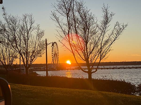 美國 華盛頓近郊 MD National Harbor 看日