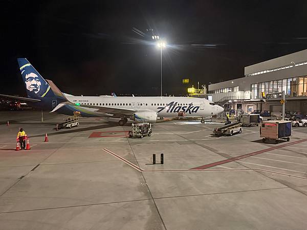 美國 華盛頓 阿拉斯加頭等艙飛舊金山、美國再見