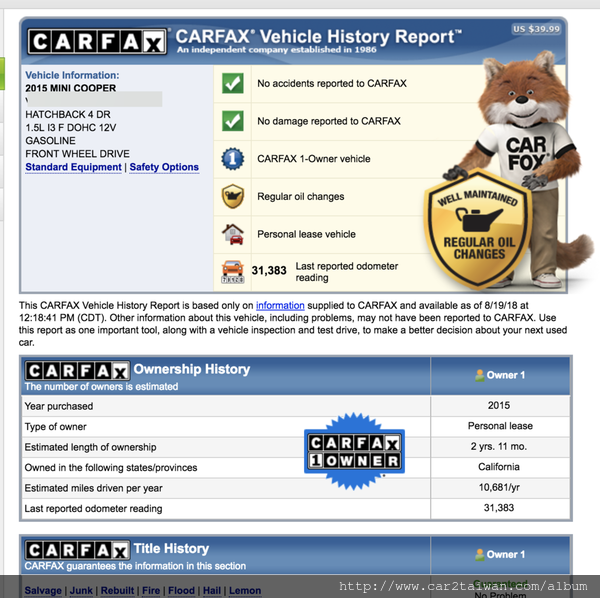 2015年Mini Cooper團購-CARFAX.png