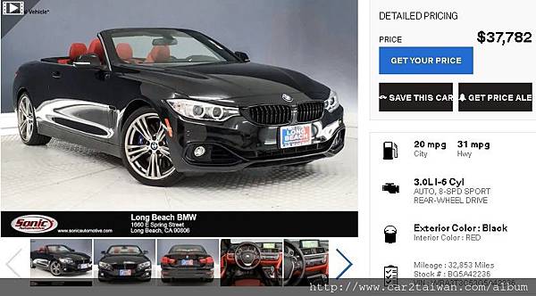 2016 BMW 435i Convertible 運動版團購外匯車