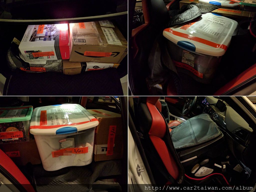 利用這次把2015年F80 BMW M3運回來的機會順便把這些行李用國際搬家方式運回來 利用這次把2015年F80 BMW M3運回來的機會順便把這些行李用國際搬家方式運回來