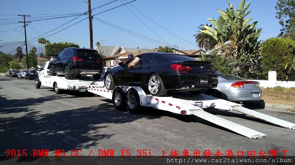 美國加拿大運車回台灣外匯車代辦BMW M6跟X5 35i美國拖車照片 美國加拿大運車回台灣外匯車代辦BMW M6跟X5 35i美國拖車照片