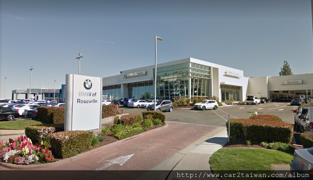 美國加州BMW of Roseville-BMW原廠車商,也是car2tw經常合作買車運回台灣的車商 美國加州BMW of Roseville-BMW原廠車商,也是car2tw經常合作買車運回台灣的車商
