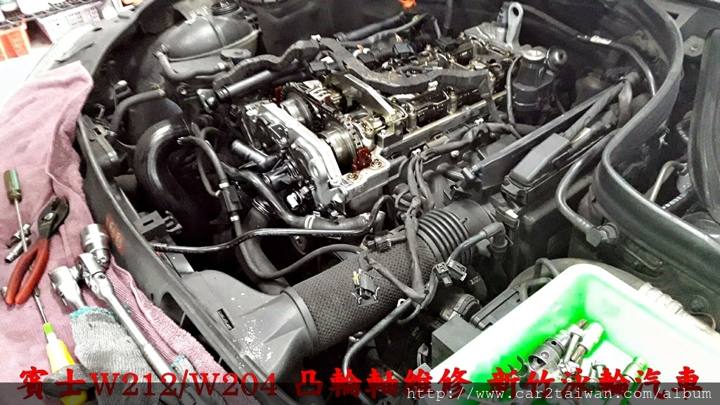 賓士w204 C300 M271引擎凸輪軸齒輪及正時鍊條故障, 賓士w204 C300凸輪軸齒輪通常在約5-10萬公里需要更換 賓士w204 C300 M271引擎凸輪軸齒輪及正時鍊條故障, 賓士w204 C300凸輪軸齒輪通常在約5-10萬公里需要更換