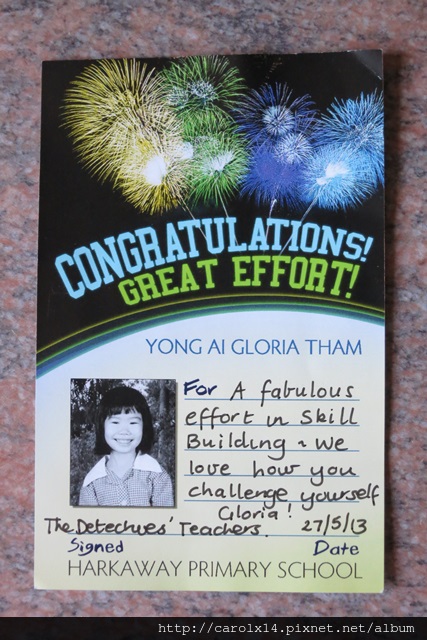 2013_06 Gloria 2nd Award