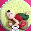 學生楊舒婷-人形蛋糕裝飾課程-親親寶貝&周歲彌喜蛋糕-20130524