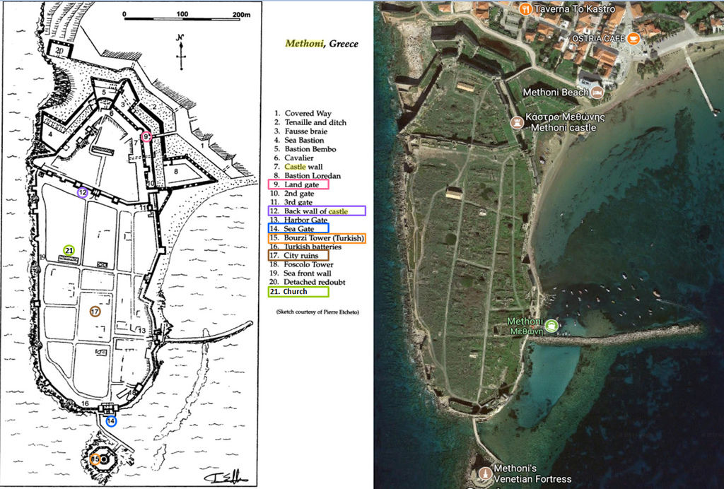 Methoni castle map.bmp